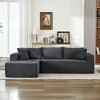 Beautyolove 104.3" Square Arm Polyester L-Shaped Full Foam Modular Sectional Sofa - 4 of 4