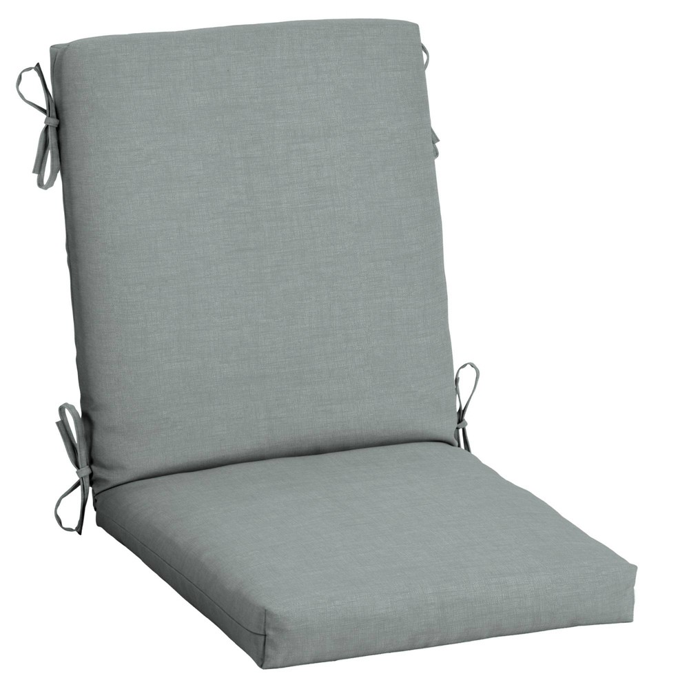 Arden Selections 24" x 21" Leala Texture Outdoor High Back Dining Chair Cushion Stone