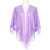 INSPIRE CHIC Shawls and Wraps for Evening Dresses Lace Mesh Fringe Scarves 1Pc - 2 of 4