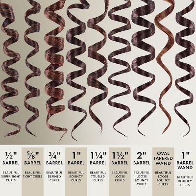 HOT TOOLS 24K Gold Extended Barrel Spring Curling Iron 1.5 with Clamp for Loose Curls