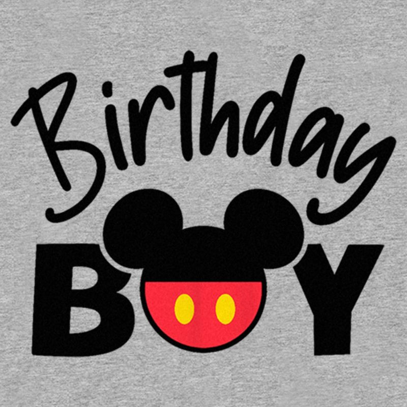 Boy's Mickey & Friends Birthday Boy Logo T-Shirt, 2 of 6