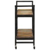 vidaXL Kitchen Trolley 34.2 in.x14.2 in.x31.9 in. Solid Reclaimed Wood - 3 of 4