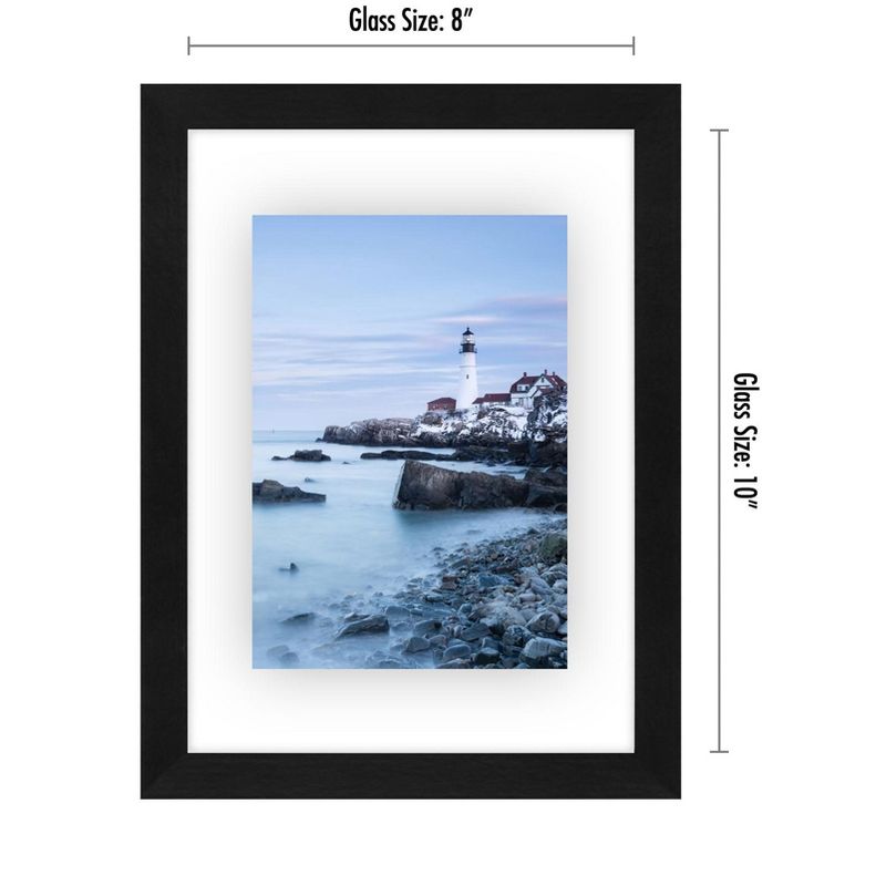 Americanflat Floating Picture Frame with polished glass - Horizontal and Vertical Formats for Wall - Horizontal and Vertical Formats for Wall, 2 of 8