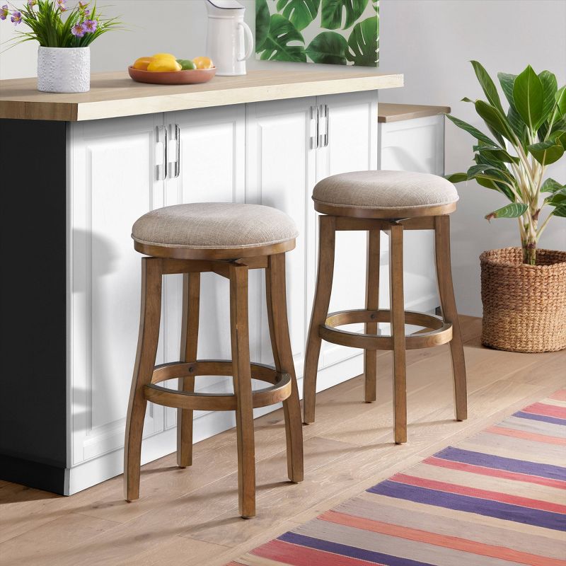 Set of 2 Ellie Bar Height Stools - Alaterre Furniture, 2 of 8