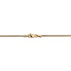 Black Bow Jewelry 1.25mm, 14k Yellow Gold, Solid Spiga Chain Anklet - 3 of 4