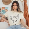 Simply Sage Market Women's Butterfly and Floral Heart Short Sleeve Graphic Tee - 2 of 4