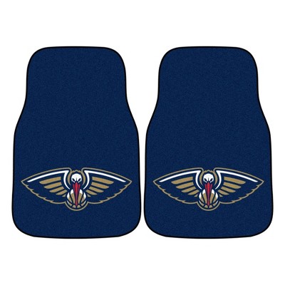 NBA New Orleans Pelicans Carpet Car Mat Set - 2pc
