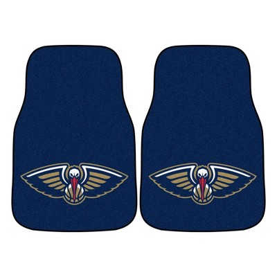 NBA New Orleans Pelicans Carpet Car Mat Set - 2pc