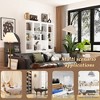 FUFU&GAGA Large Combo Storage Cabinet Glass Door Display Cabinet Combined Cabinet Organiser - 4 of 4
