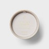 14oz Ceramic Ribbed Jar Candle Fresh Linen and Sea Salt - Threshold™ - 4 of 4