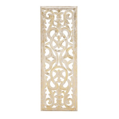 Traditional Wood Decorative Wall Mirror Gold - Olivia & May