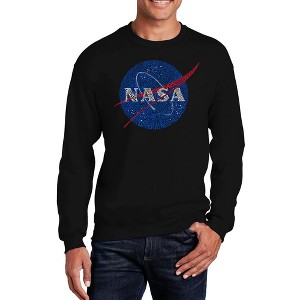 LA Pop Art Men's Word Art Crewneck Sweatshirt - NASA's Most Notable Missions - 1 of 4