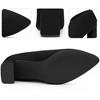 BLISSFUL STEP Pointed Toe Cutout Block Heel Ankle Booties for Women - 3 of 4