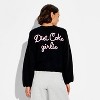 Women's Diet Coke Girlie Graphic Cardigan - Black - 3 of 3