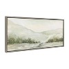 Kate & Laurel All Things Decor 18"x40" Sylvie Winter Landscape 6 Framed Canvas Wall Art by Annie Quigley Nature Holiday Snow - image 2 of 4