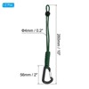 Unique Bargains Adjustable Camping Hiking Paracord Carabiner Braided Lanyards 2 Pcs 10" - 2 of 4