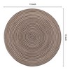 REGALWOVEN Farmhouse Thick Rattan Washable Kitchen Placemats 6 Pcs - 3 of 4