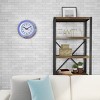 Hastings Home 14" Round Double Light Ring Analog Neon Wall Clock - 4 of 4