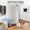 TopComfy Automated Pet Feeder 2L Bullet Pet Feeder Dog Feeder Cat Feeder Version Timed Quantitative Feeding for Pets, White, 10.63"*7.09"*7.09" - 3 of 4