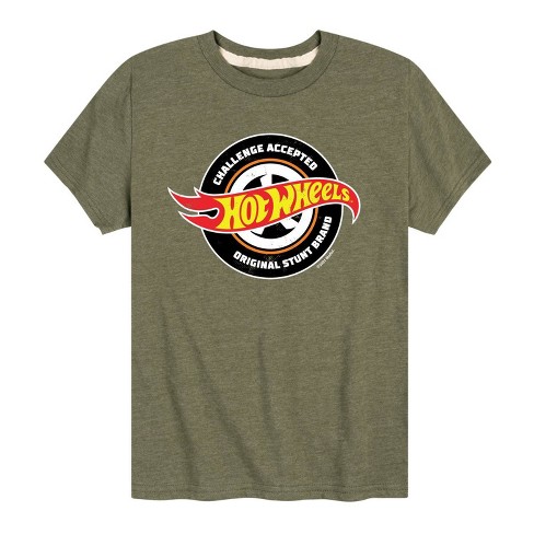 Boys' Hot Wheels Challenge Accepted Short Sleeve Graphic T-shirt - Military  Green : Target