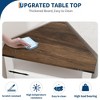 Corner Storage Cabinet, Corner Coffee Bar for Bathroom, Kitchen, Living Room,White - 3 of 4