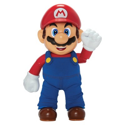 SUPER MARIO It's-A Me, Mario! Collectible Action Figure, Talking Posable  Mario Figure, 30+ Phrases and Game Sounds – 12 Inches Tall!, Orange