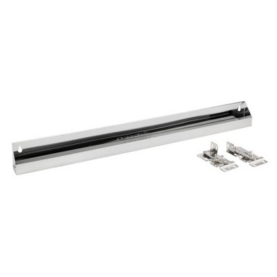 Rev-A-Shelf 6541-31-52 31-Inch Stainless Steel Slim Tip-Out Drawer Accessory Tray Organizer for Kitchens, Laundry Rooms, or Vanity Cabinets, Silver