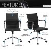 PAGED Executive Office Chair Fully Reclining Ergonomic Gaming Chair with Footrest, Adjustable Desk Chair for Bedroom - 2 of 4