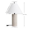 JONATHAN Y Kelsey Modern Minimalist Travertine Column LED Table Lamp - 4 of 4