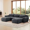 U-Shaped Sectional Sofas with 32D High-Density Sponge, Chaise, and Free Combination - 2 of 4