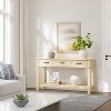 Entryway Table, Console Table with Storage Drawers, 3 Tier Farmhouse Wooden Sofa Table, Hallway Table for Entryway, Living Room - 4 of 4