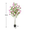 Nasitip Artificial Bougainvillea Tree, Simulation Flower with Real Touch Leaves Pre-Potted Fake Blooming Tree Plant - 3 of 4