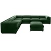 CAVINAS Modern Sectional Sofa with 6 Seats and 1 Ottoman,Convertible Modular Couch with Under-Sofa Storage,Couch for Living Room,3x Corner,Green - 2 of 4