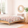Deny Designs 2pc Twin/Twin XL Showmemars Cheery Tulips Pink Cream Duvet and Sham Set - 2 of 4