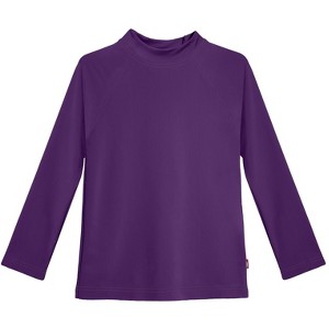 City Threads USA-Made Recycled Nylon Girls UPF 50+ Long Sleeve Rashguard - 1 of 4