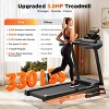 Folding Treadmill w/ Incline, 3.5HP Treadmill for Home w/ 330lb Capacity, 71 Programs - 2 of 4