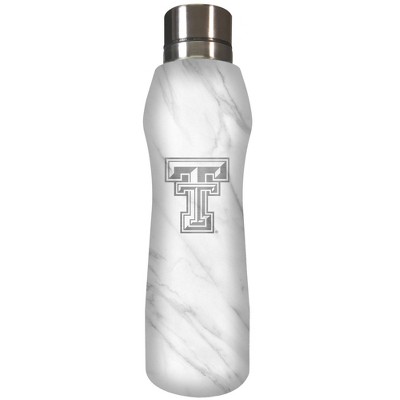 NCAA Texas Tech Red Raiders 20oz Marble Curve Stainless Steel Water Bottle