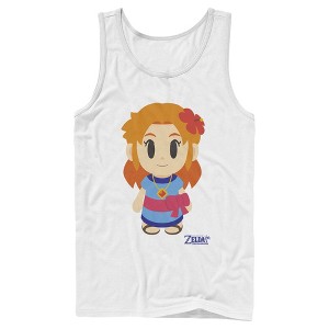 Men's Nintendo Legend of Zelda Link's Awakening Marin Avatar Tank Top - 1 of 4