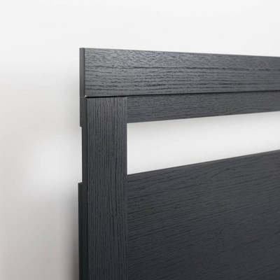 Black Queen Transitional Wood Platform Bed