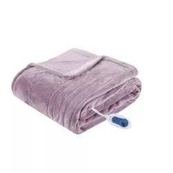 Electric Plush Throw (60"x70") Lavender - Beautyrest