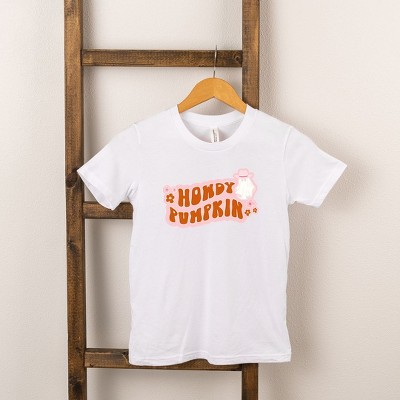 The Juniper Shop Howdy Pumpkin Ghost Kids Short Sleeve Tee