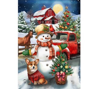 Briarwood Lane Winter Garden Flag 12x18 For Outdoor Country Snow Day For Winter Garden Flag Flags For Outside - 1 of 4