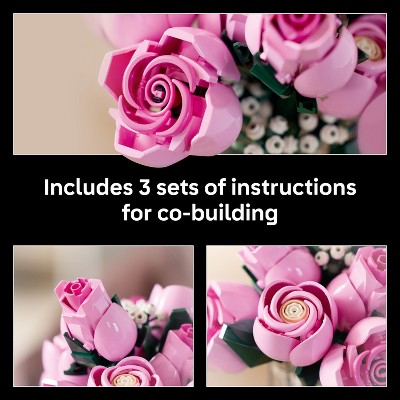 Детские конструкторы LEGO Botanicals Bouquet of Pink Roses 10374 — фото 5