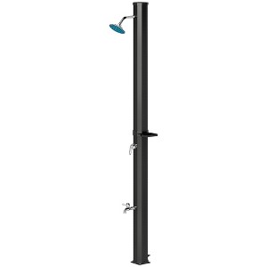 Outsunny 7.1FT Slolar Heated Outdoor Shower, 9.2 Gallon Outdoor Solar Shower with Side Tray for Backyard, Poolside, Beach, Spa - 1 of 4