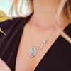 Pavilion Gift Company - Stars  Light Sapphire Crystal - 16.5"-20.5" Engraved Rhodium Plated Austrian Element Necklace - Necklaces - 2 of 4