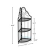 SEVOBAL Decorative Bookshelf 3 Tier Corner Open Shelf Industrial Book Shelves Modern Bookshelf for Living Room, Black, 41.8"*12.21"*2.76" - 2 of 4