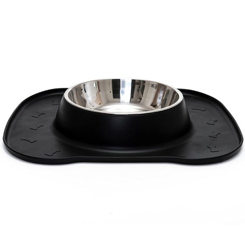 6cup Dog Bowl With Resist Pattern - Matte Black - Boots & Barkley™ : Target