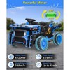 Pink 24V Two Seater Ride On Dump Truck For Kids Ages 3 To 10 With Parental Remote Control Realistic Construction Design Functional Bed Shovel Led Lig - 3 of 4