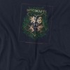 Harry Potter Green Floral Hogwarts House Crest Women's Loose T-Shirt - 2 of 4