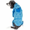 Pet Life (R) Active 'Downward Dog' Heathered Performance 4-Way Stretch Two-Toned Full Body Warm Up Hoodie - 2 of 4